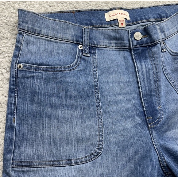 Lucky Brand Jeans Women's 12/31 (32X32) Stevie High Rise Flare Medium Wash Retro - Picture 10 of 10